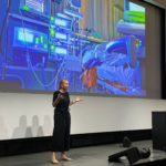 Nadine Bienefeld bei ihrer Keynote